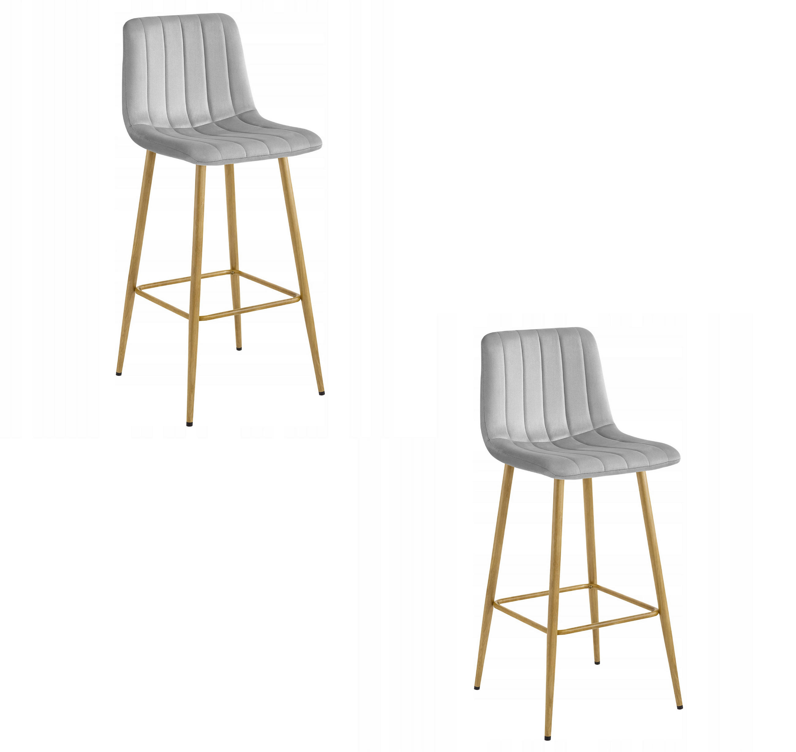 XXXLutz Barhocker Hellgrau 43x56x49 cm