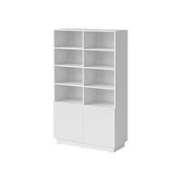 STANDREGAL Liverti 2D - Schwarz/Weiß, Holzwerkstoff/Kunststoff (100/173/42cm) - MIRJAN24