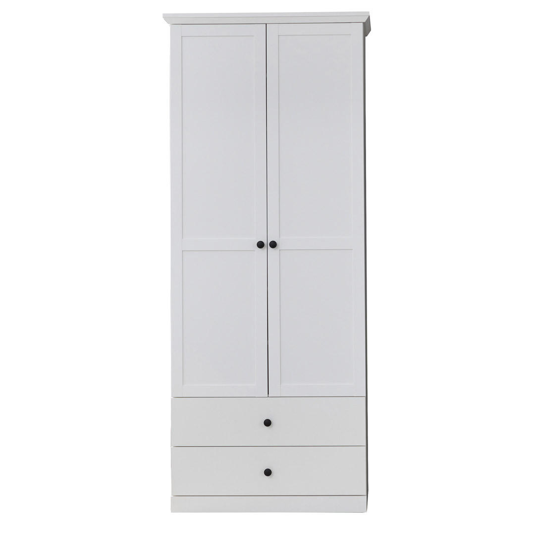 KLEIDERSCHRANK weiß - Beige, Holzwerkstoff (81/196/41cm) - ebuy24
