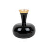 VASE Yara 25/25/29 cm - Schwarz, Metall (29cm) - Present Time
