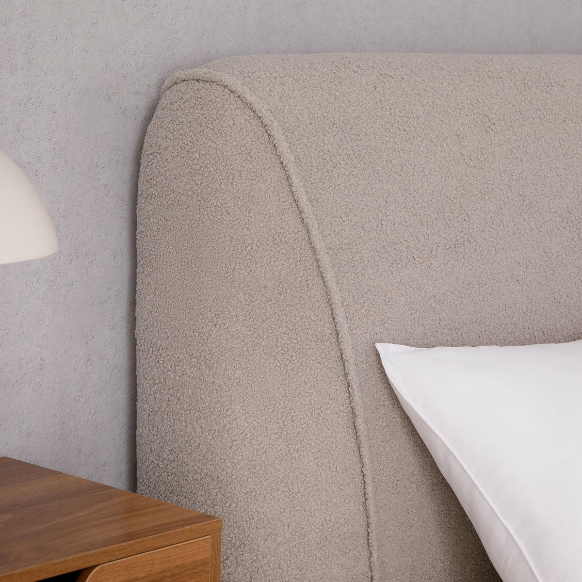 POLSTERBETT PATERNA 180X200 CM - Grau, Textil (180/200cm) - IDIMEX