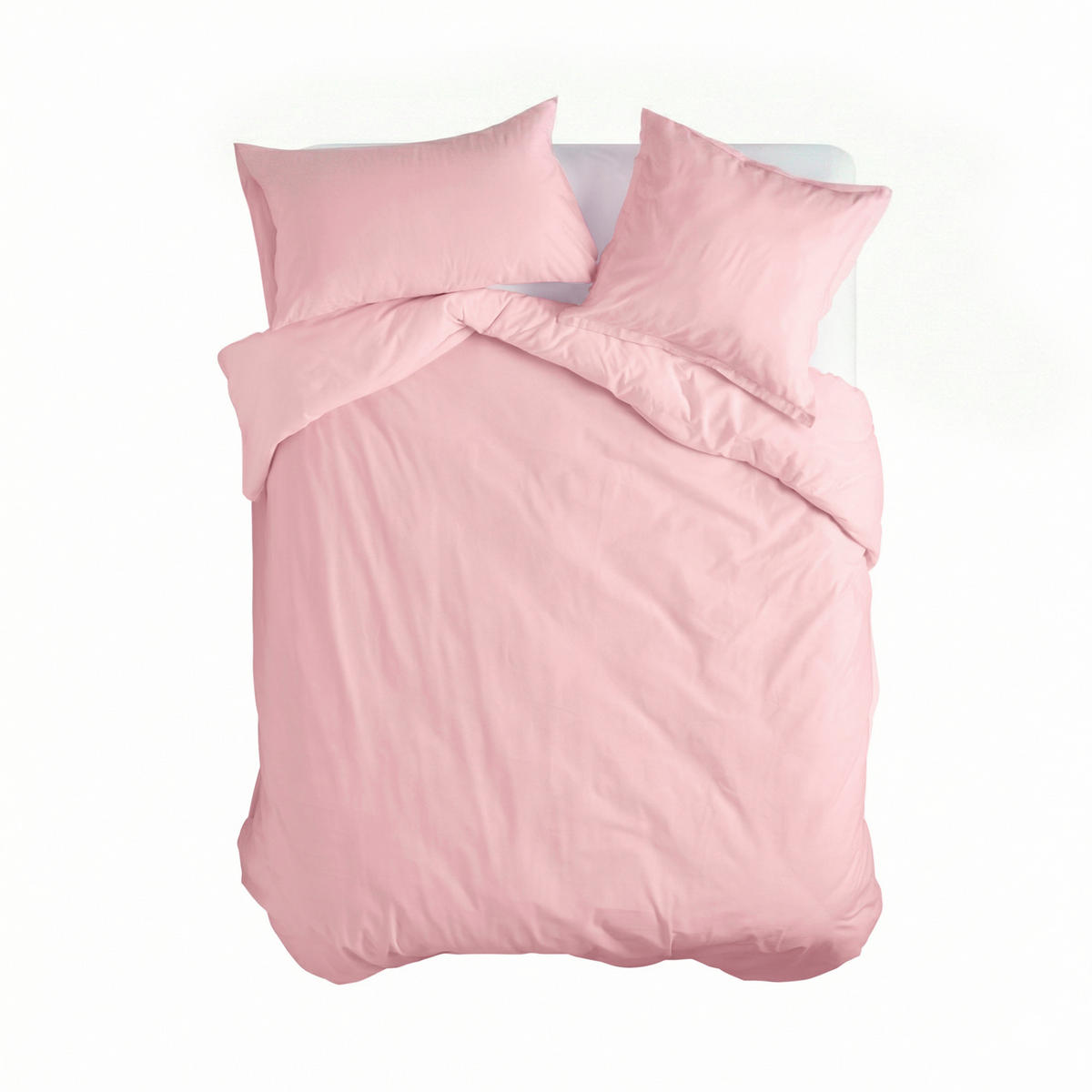 BETTBEZUG basic 155x220 cm (komfortgrösse) hellrosa - Rosa, Textil (155/220cm) - Happy Friday