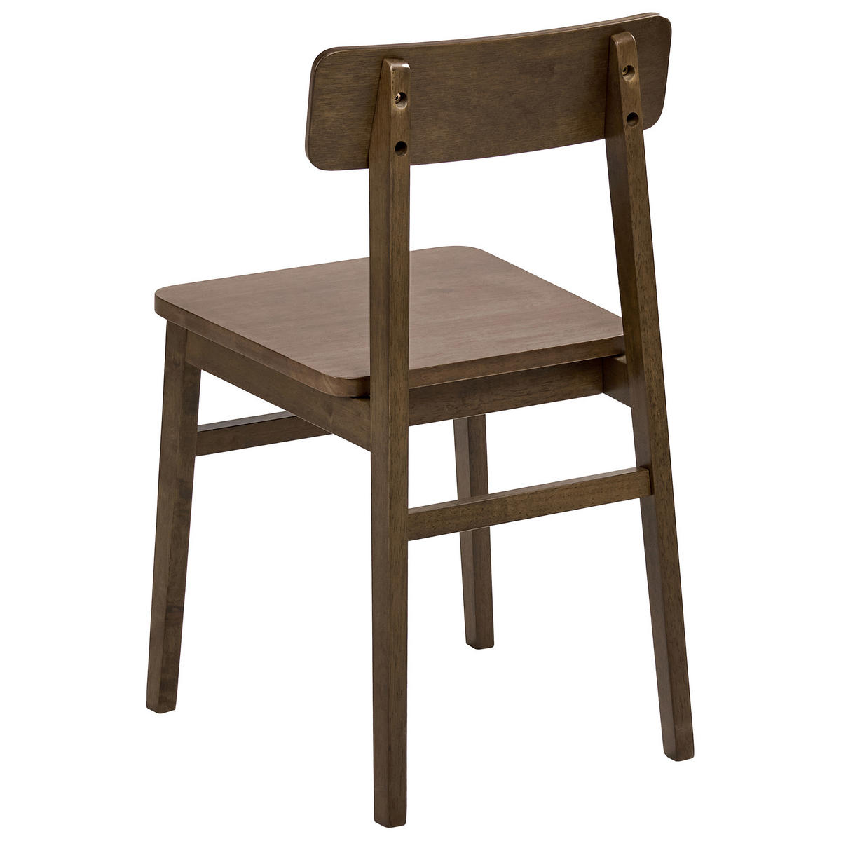 ESSZIMMERSTUHL 2er-Set Holz Dunkelbraun Gorre - Dunkelbraun, Holz (42/75/45cm) - Beliani