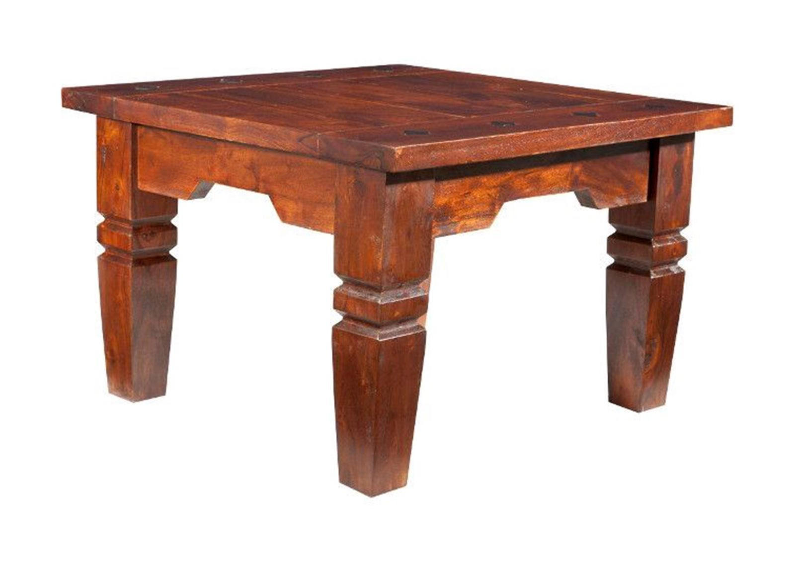 COUCHTISCH Akazie 60x60x40 nougat lackiert OXFORD #426 - Dunkelbraun, Holz (60/60/40cm) - Massivmoebel24