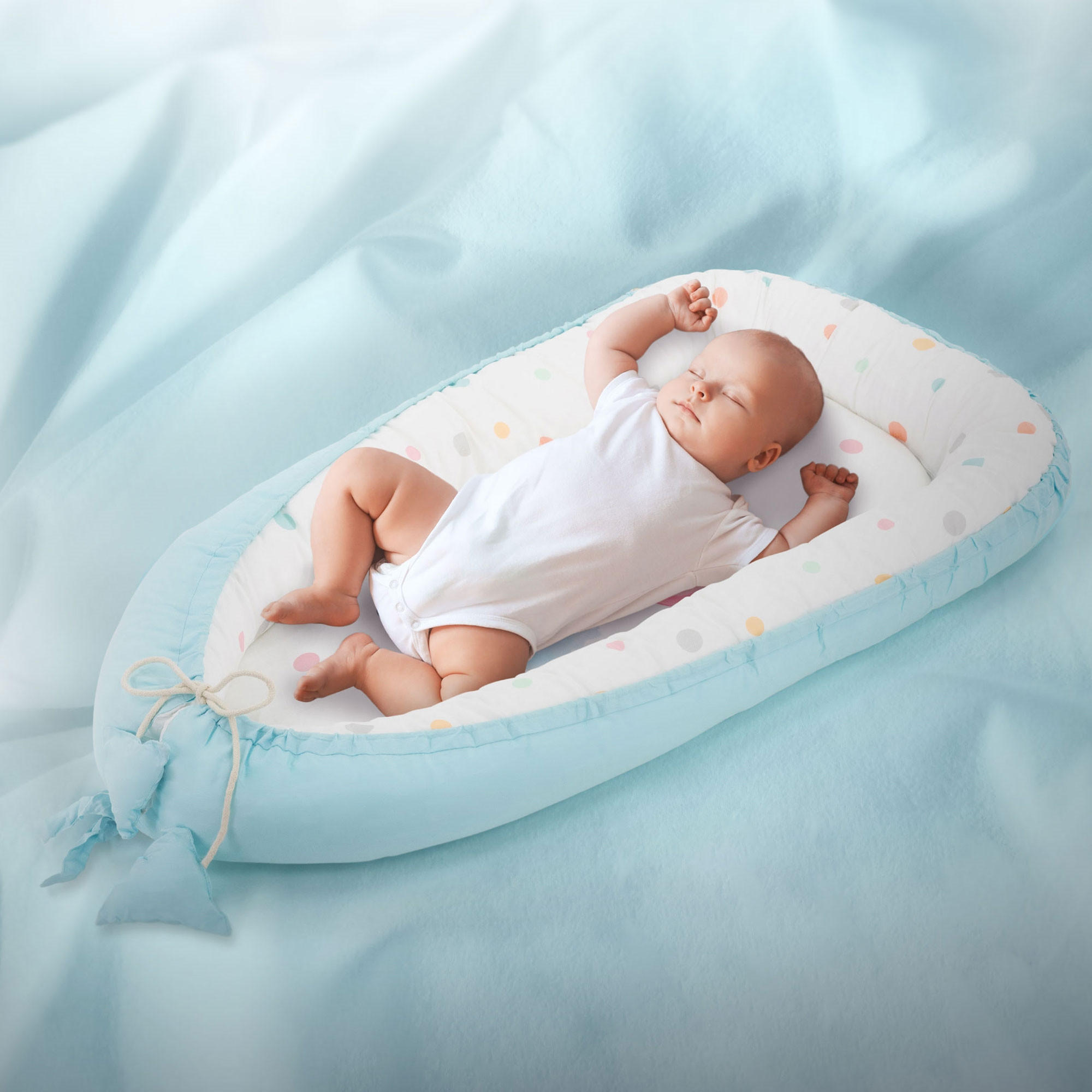 BABYNEST - Pastellblau, Textil (50/90cm) - Joyz