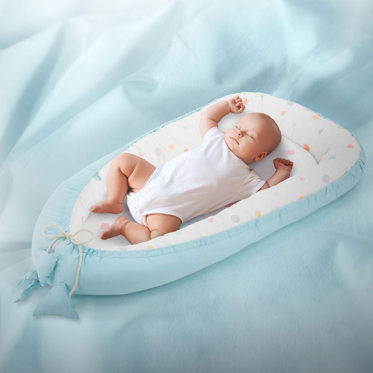 BABYNEST - Pastellblau, Textil (50/90cm) - Joyz