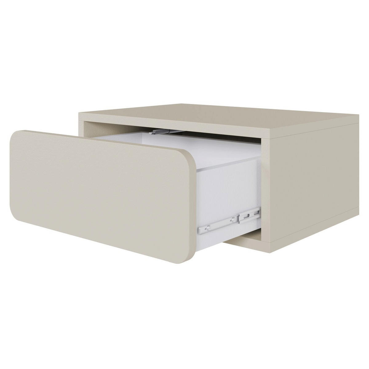 NACHTKONSOLE Wuwu Greige 50 cm - Taupe, Holzwerkstoff (49.6/21.3/35cm) - Selsey