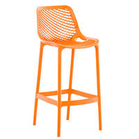 BARHOCKER modern Orange LORL Kunststoff 105x45x53 cm - Orange, Kunststoff (45/105/53cm) - DELUKE