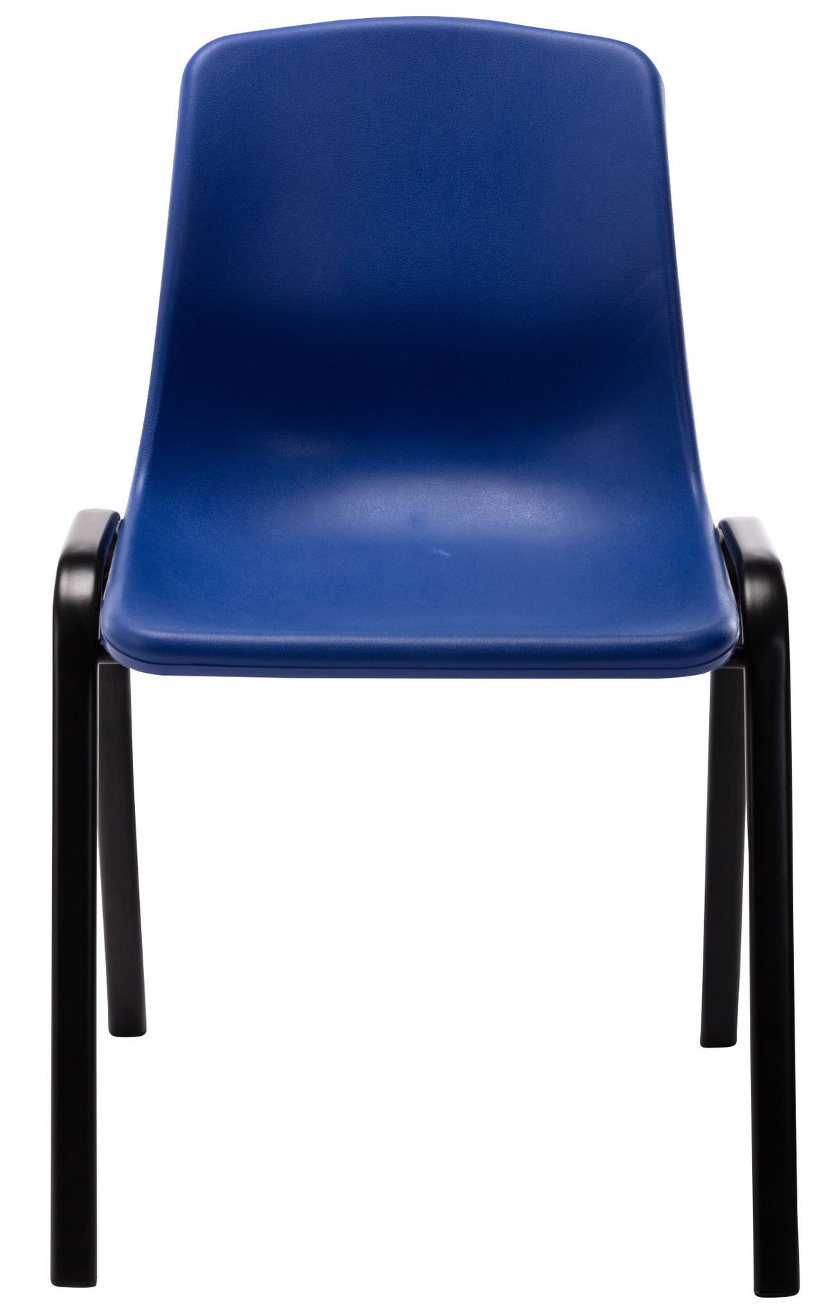 STUHL 4er Set Kunststoff blau - Blau/Schwarz, Kunststoff/Metall (47/76/52cm) - CLP