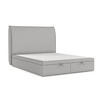 POLSTERBETT Tuvalu mit Stauraum 120/200 cm Grau im Megan Stoff - Schwarz/Grau, Holz/Holzwerkstoff (120/200cm) - AltaBeds
