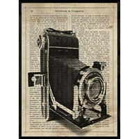 POSTER Kamera Kodak. A4 Rahmenlos - Klar, Papier (29.7/5/21cm) - Nacnic