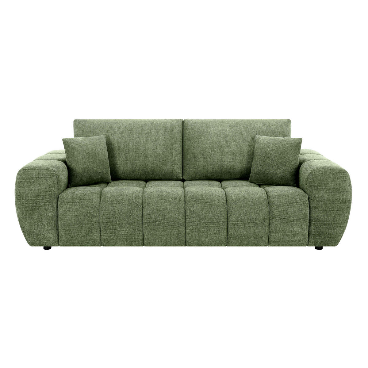 SOFA 3-Sitzer, Grün - Grün, Textil (100/90/238cm) - Oviala