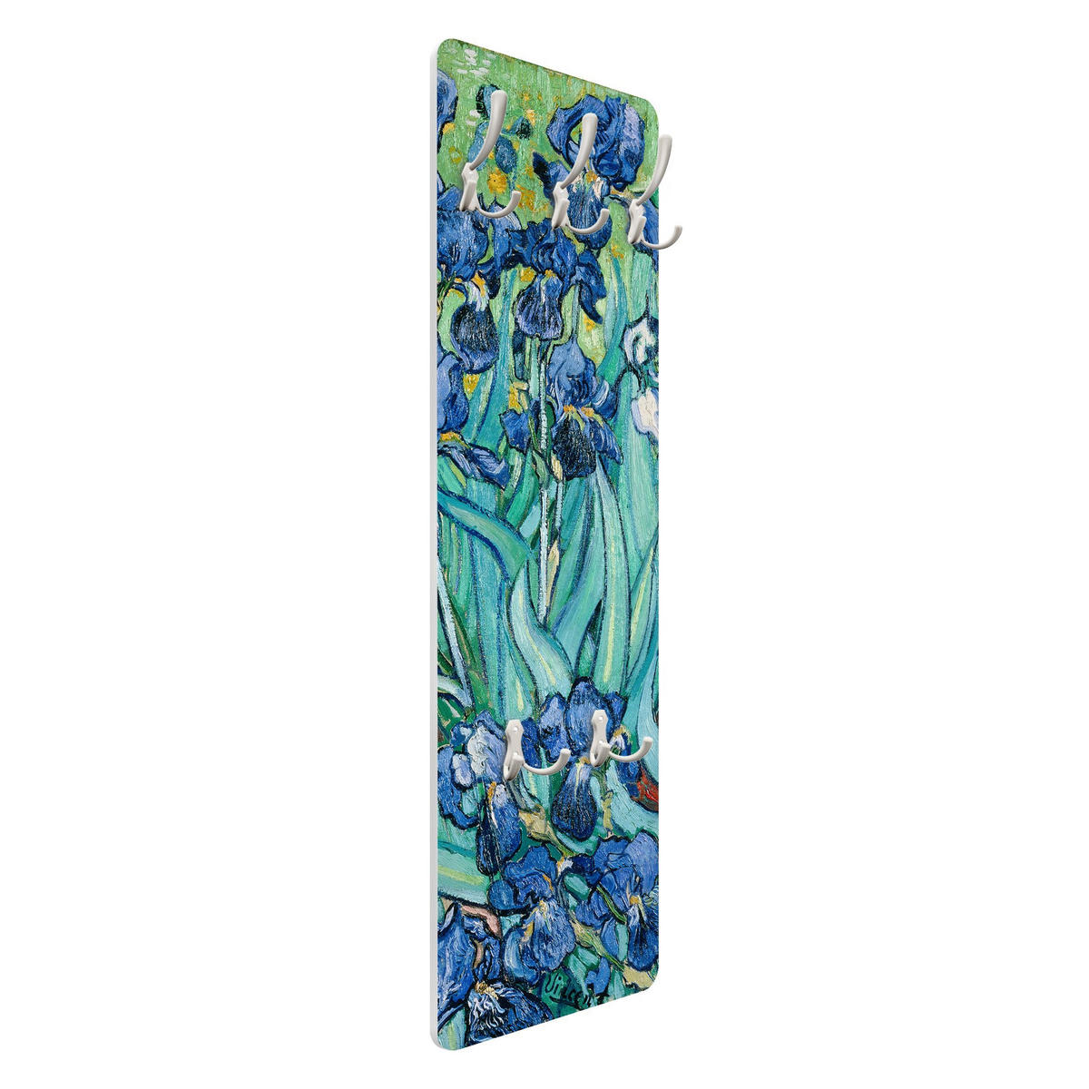 WANDGARDEROBE - Vincent van Gogh Iris 34/105 cm - Blau, Holzwerkstoff (34/105cm) - Bilderwelten