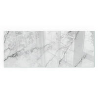 GLASPLATTE für Kamin 125x50 cm - Weiß, Glas (125/50/0.4cm) - TULUP