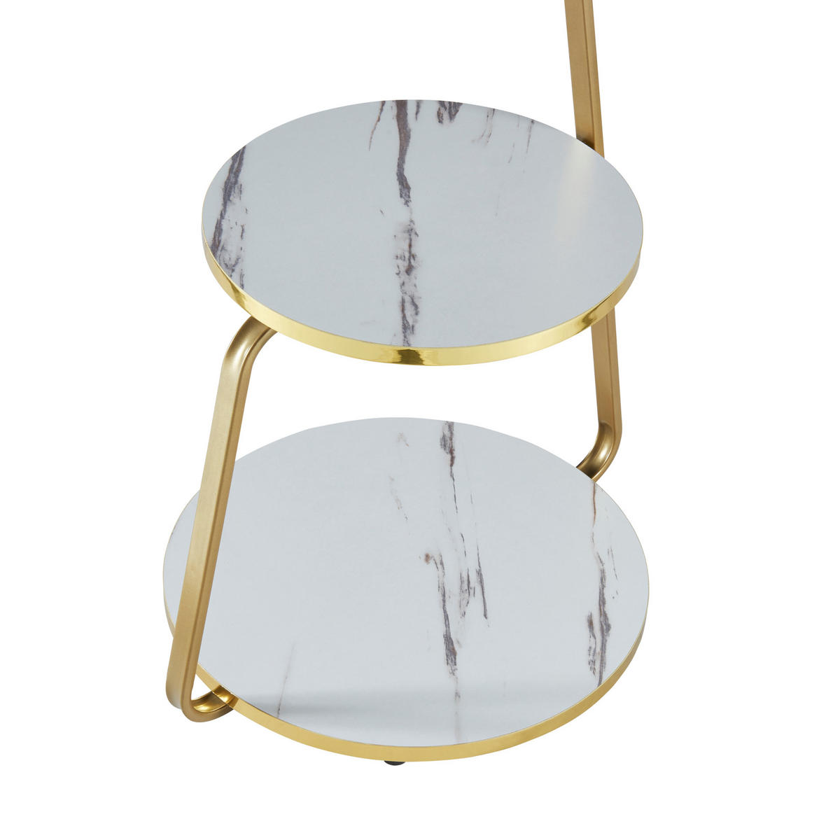 BEISTELLTISCH Sipoo - Weiß, Holzwerkstoff (37/46/74cm) - [en.casa]