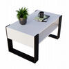 COUCHTISCH Karo92 92/45/53,6 - Schwarz/Weiß, Holzwerkstoff (54/92/45cm) - RAUMHIRSCH FURNITURE