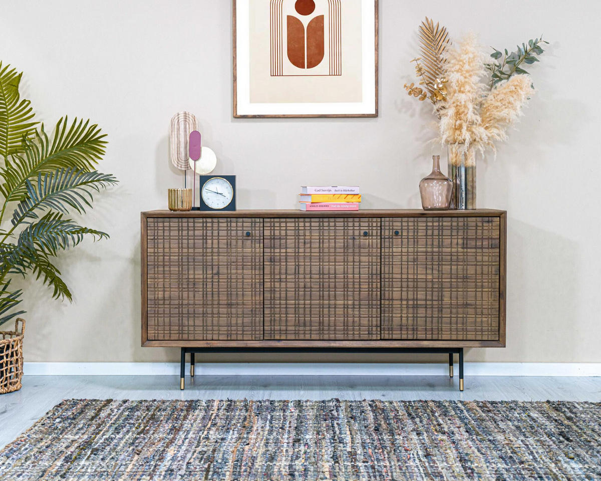 SIDEBOARD MAZE Braun 160x45x80 cm - Braun, Holz (160/80/45cm) - FURNLUX