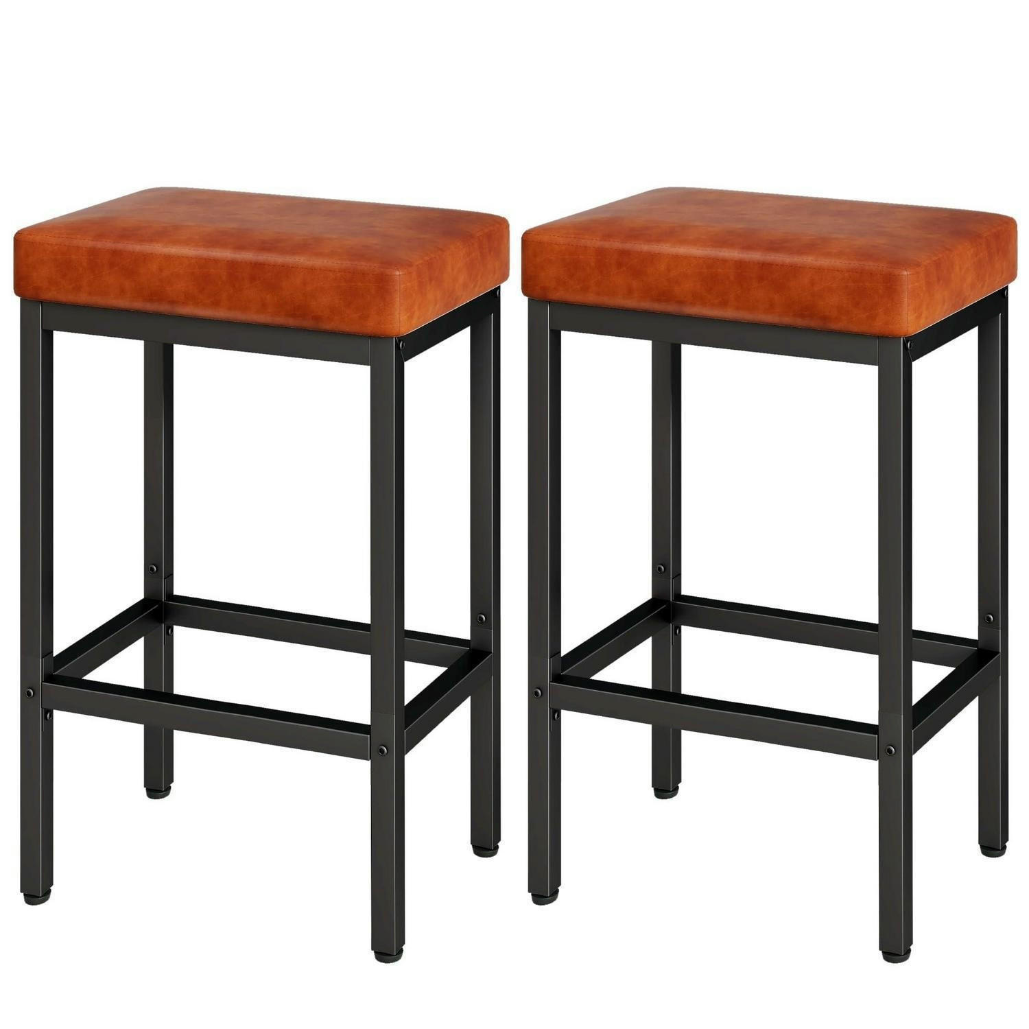 BARHOCKER 2er Set Karamell Braun 66 cm - Braun, Kunststoff (42/66/29cm)