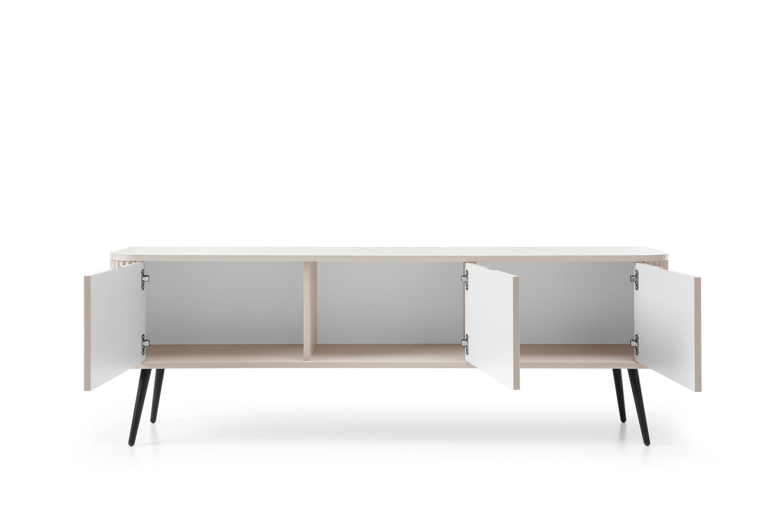 Thumbnail - DomoHome Tv-Schrank, Schwarz, Kaschmir, Holzwerkstoff, Rechteckig,Rechteckig, 168x56x39 cm, Wohnzimmer, Wohnwände, Lowbo...