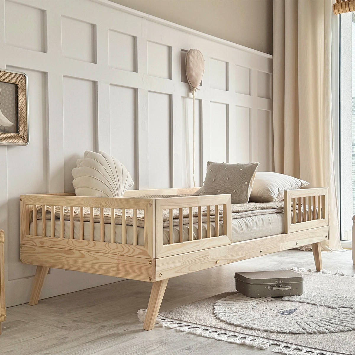 POSTEL 90/190 Maylis Přírodní dřevo - hnědá, dřevo (90/190cm) - Petits-meubles