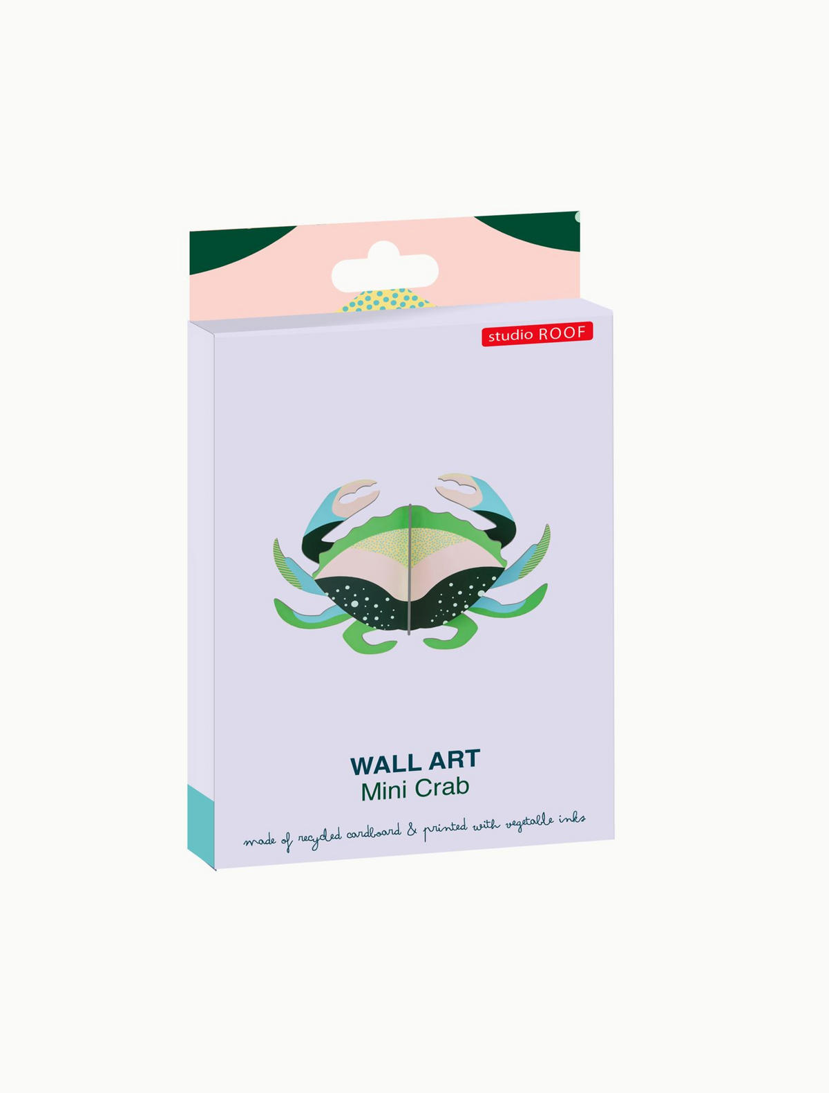 WANDSKULPTUR Bunt 3,5/9,5 cm - Multicolor, Wellpappe (3.5/9.5/13cm) - KUNSTLOFT