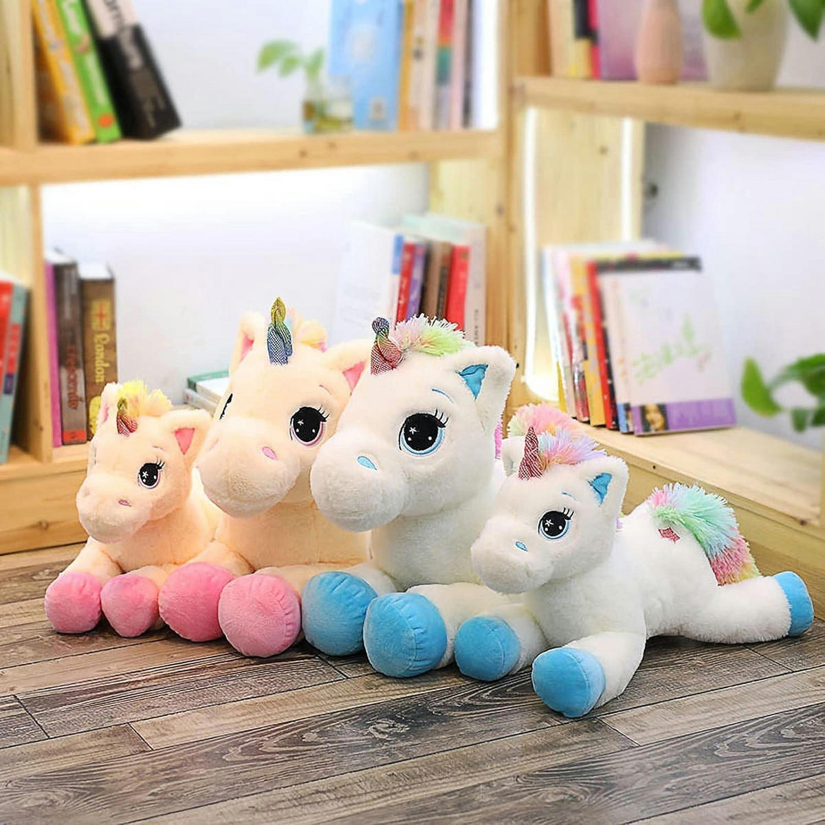 PLÜSCHTIER Einhorn 60 cm, ideal als Kissen - Multicolor, Textil (60/60cm)
