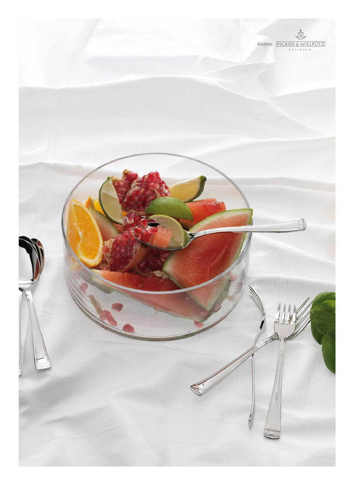 TAFELBESTECK Aradena silber 30er Set - Silberfarben, Metall - Picard & Wielpütz