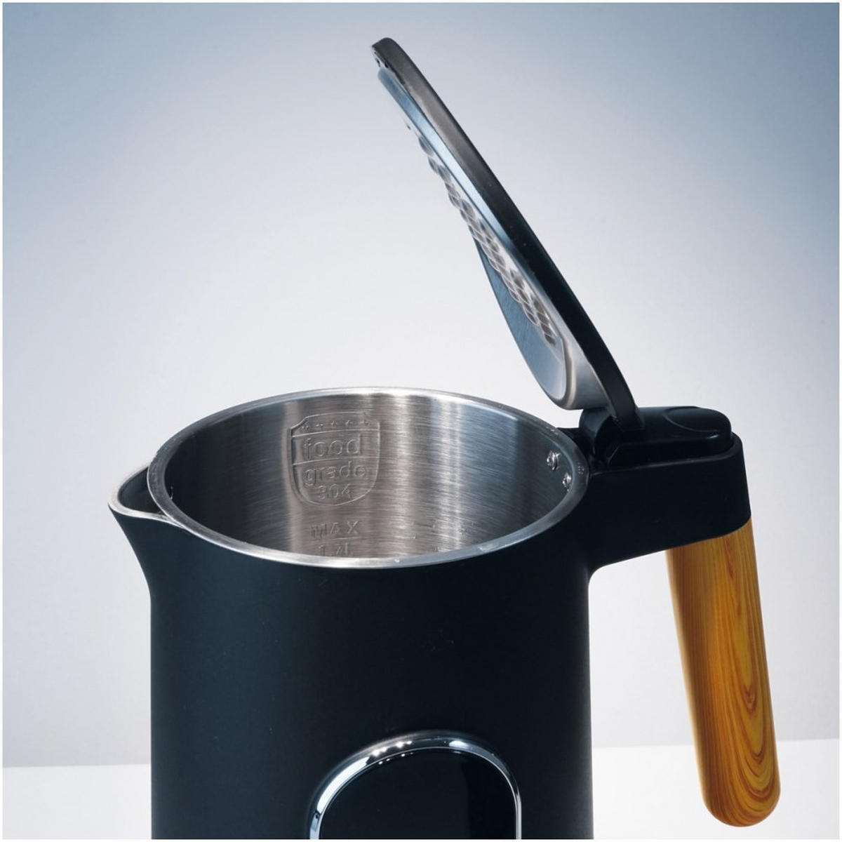WASSERKOCHER ELEKTRISCH Schwarz 15/15/25 cm TS2706 - Schwarz, Metall (15/25/15cm) - Tiross 