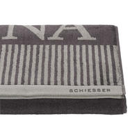 SAUNATUCH Rom - 75x200 cm - Dunkelgrau - Dunkelgrau, Textil (75/200cm) - SCHIESSER