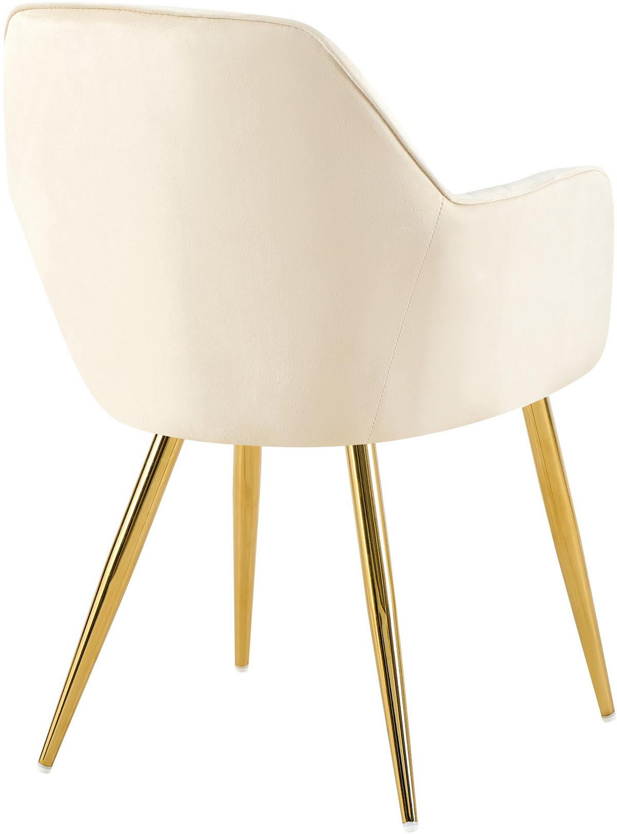 ARMLEHNENSTUHL Metall Creme - Goldfarben/Creme, Metall (60/57/86cm) - CLP