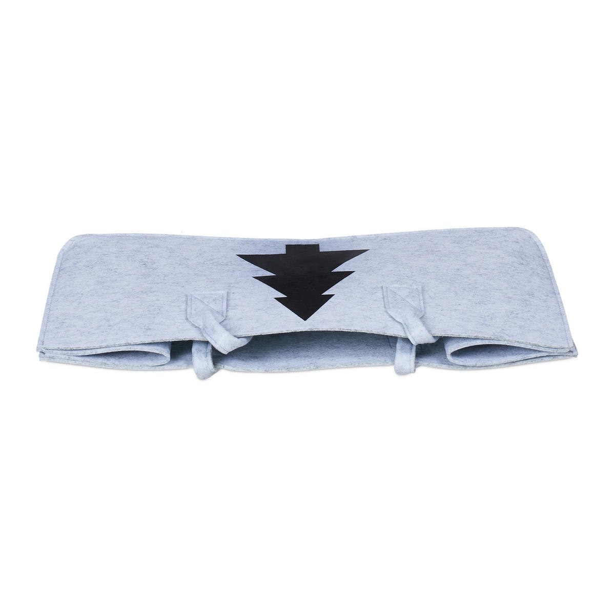 KAMINHOLZTASCHE - Grau, Textil (50/25/25cm) - Relaxdays