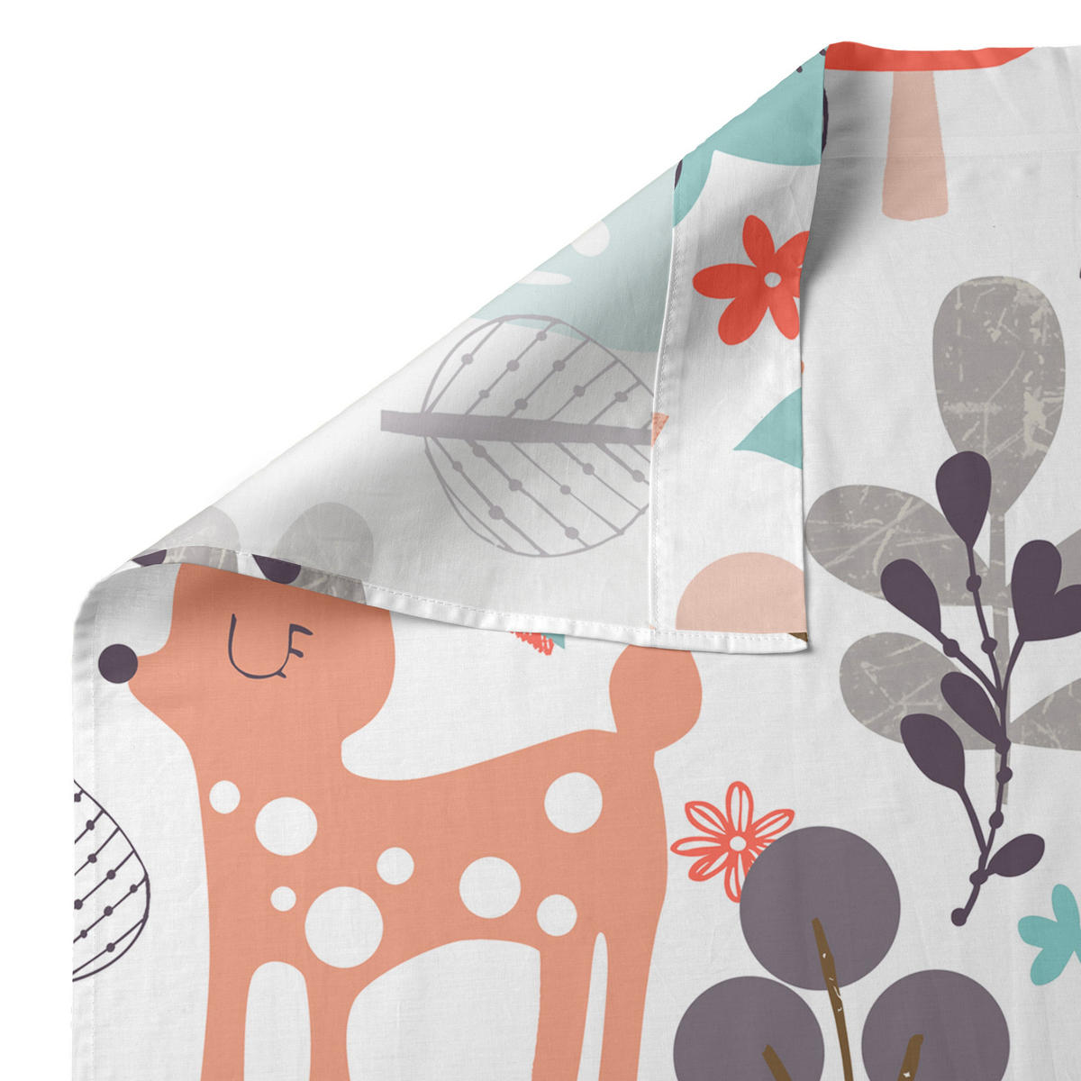 BETTWÄSCHE 2er-Set teiliges woodland 120x180 cm (kinderbett) mehrfarbig - Multicolor, Textil (120/180cm) - Happy Friday
