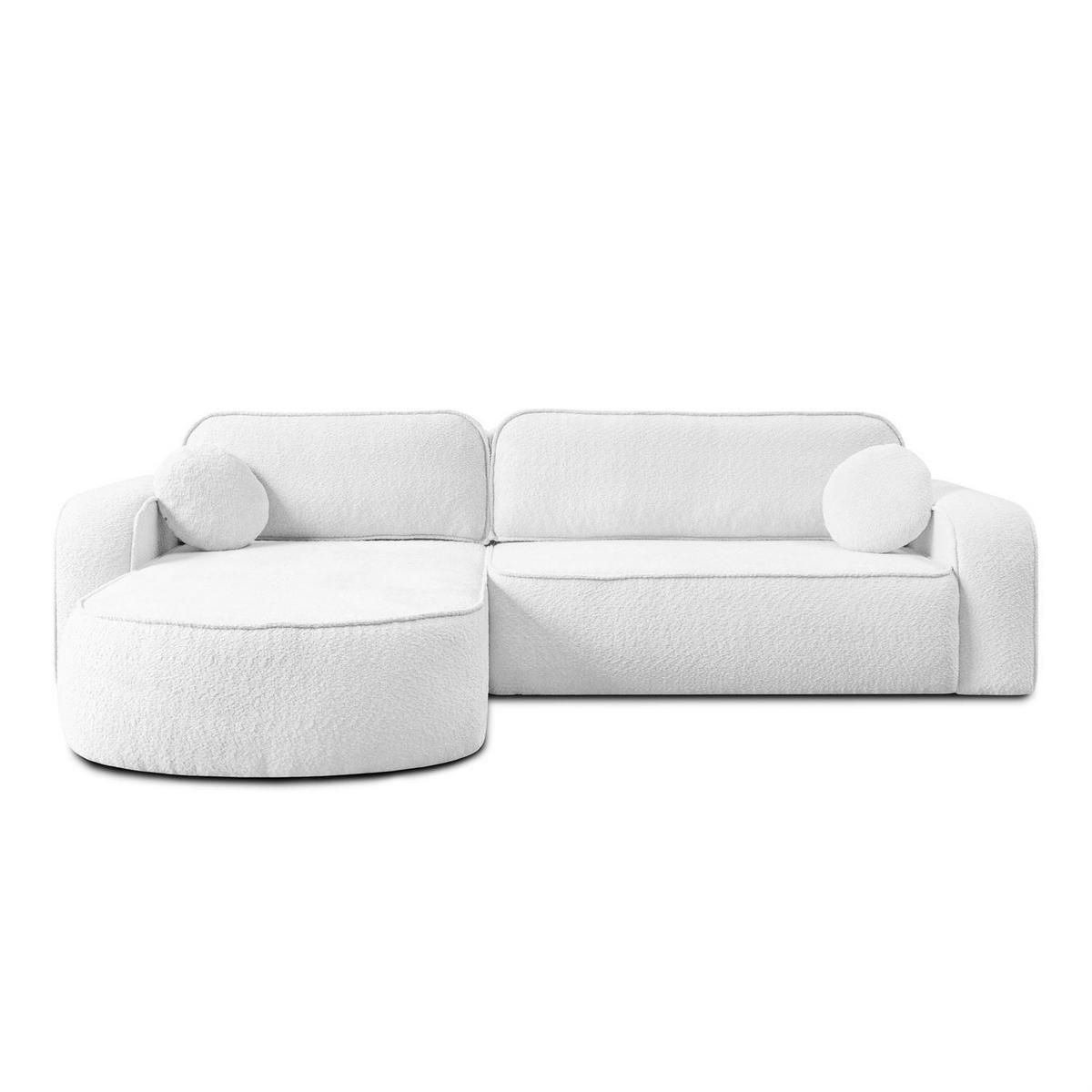 ECKCOUCH VENUS II mit Bettkasten, Coral 70 - Weiß, Textil (275/178cm) - Lookway