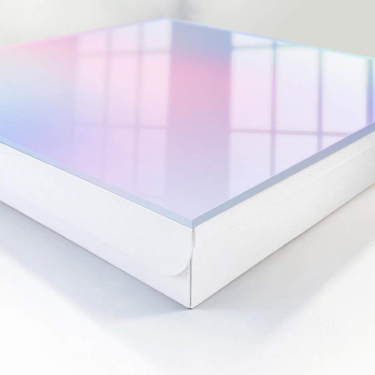 SCHLÜSSELBOX Weiß 30x30 cm – Türöffnung nach rechts - Pastellharmonie - Pink, Metall (30/30/5cm) - TULUP