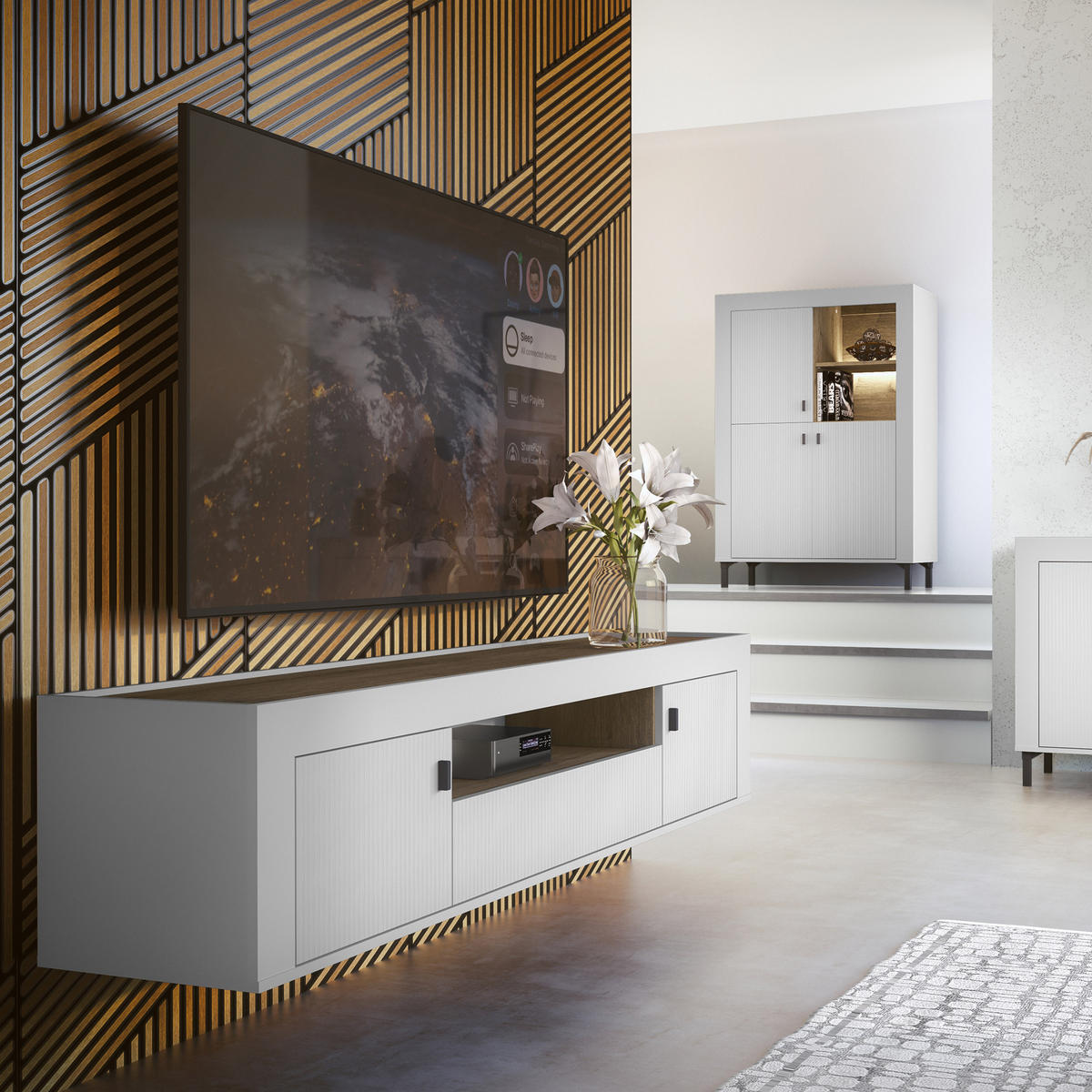 BÜCHERREGAL Monta mit 2 Schubladen, Weiß - Weiß, Holzwerkstoff (60/169/40cm) - Beautysofa