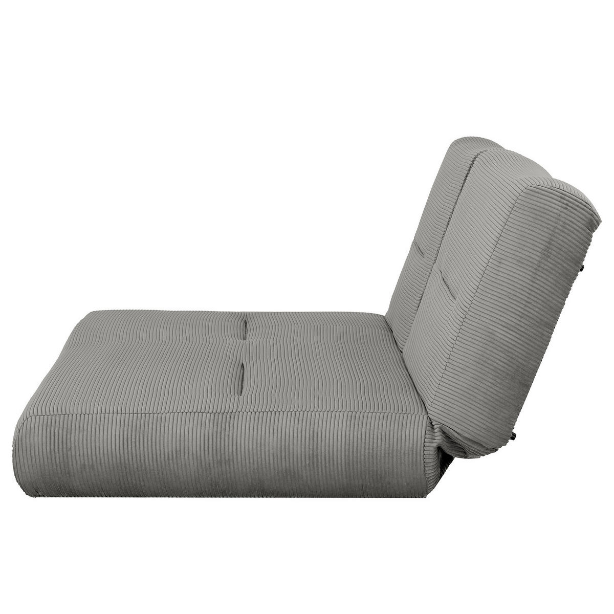 SCHLAFSOFA - Cordstoff - Grau, Textil (159/88/160cm) - home24