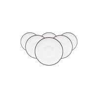 ESPRESSOUNTERTASSEN Sento Home Pure Lines Chocolate Brown ø 12 cm 6er Set - Dunkelbraun, Keramik (12cm) - Seltmann Weiden