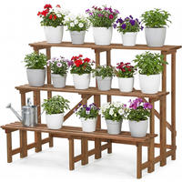 PFLANZENTREPPE Stairy1 - Braun, Holz (110/75/61cm) - needs&wants
