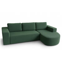ECKSOFA Flaschengrün Vello Mit Schlaffunktion Rechts - Grün, Textil (165/270cm) - Sepro Meble