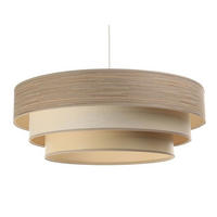 HÄNGELEUCHTE Beige 60/20 cm - Braun, Kunststoff (60/1.5/20cm) - ONZENO