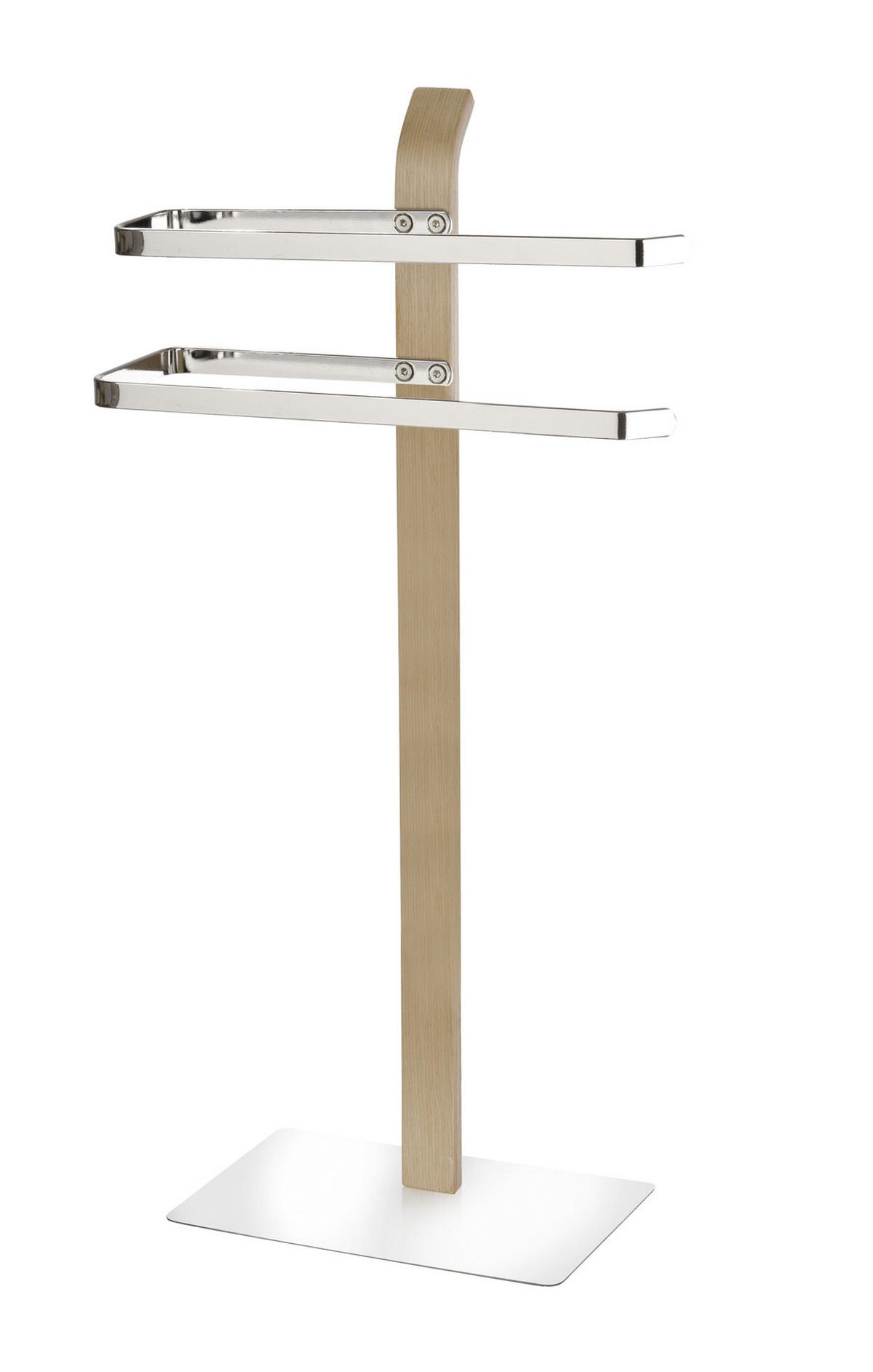 HANDTUCHSTÄNDER 2-armig Samona Brown 40,5/21,5/79,5 cm - Braun, Metall (21.5/79.5/40.5cm) - Wenko