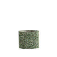 LAMPENSCHIRM Osire Grün 30/15/25 cm - Grün, Textil (30/15/25cm) - Light & Living