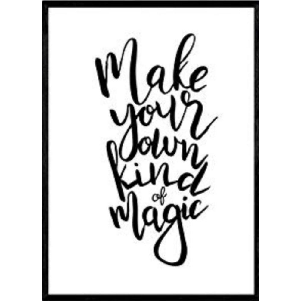 POSTER Machen Sie Ihre Eigene Magic A3 Rahmenlos - Klar, Papier (29.7/5/42cm) - Nacnic