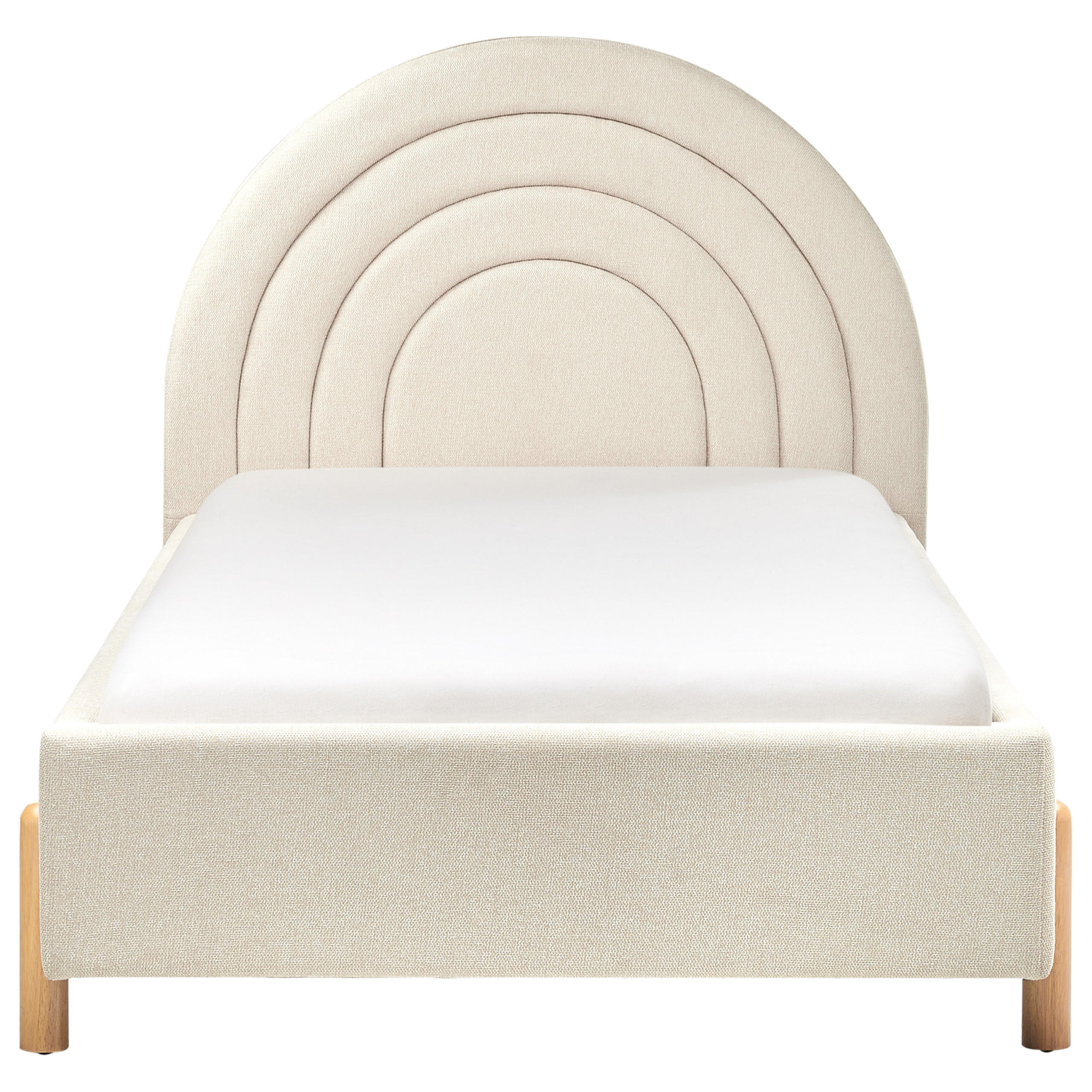 KINDERBETT 90x200 cm Beige Anet - Beige, Textil (90/200cm) - Beliani