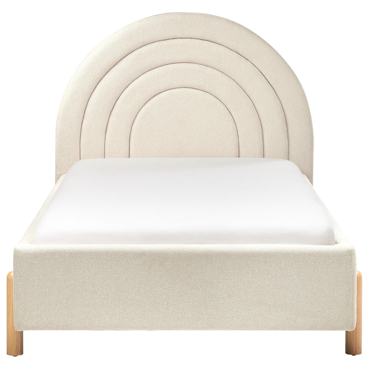 KINDERBETT 90x200 cm Beige Anet - Beige, Textil (90/200cm) - Beliani
