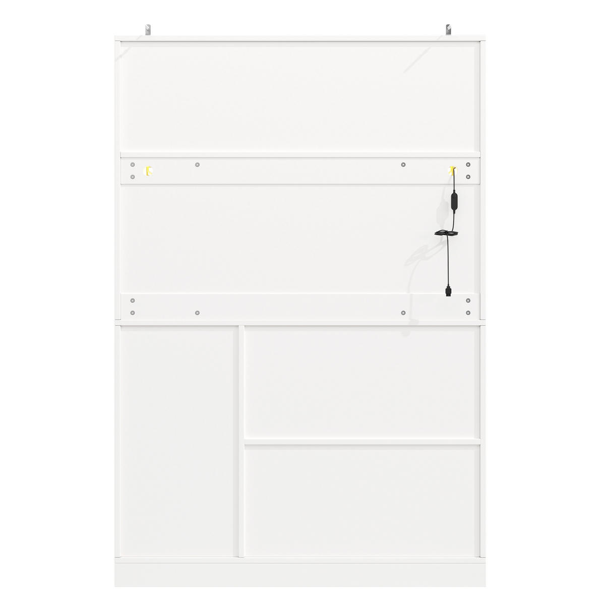 KÜCHENSCHRANK 120x40x188Cm LED 4 Türen Landhausstil - Weiß, Holzwerkstoff (120/188/40cm) - FLIEKS