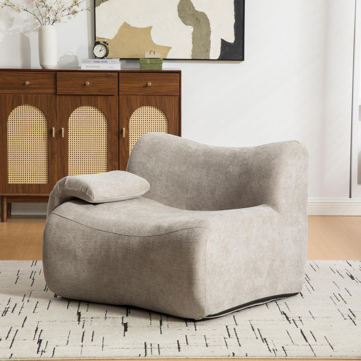 SOFA Chenille Grau - Grau, Textil (83/72.5/181cm) - WISHDOR