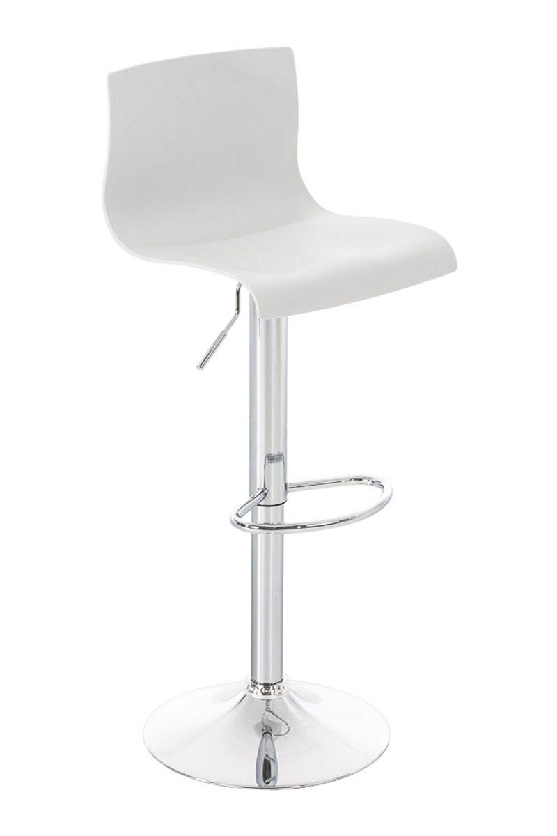BARHOCKER BERLIN Weiß Kunststoff - Weiß, Kunststoff/Metall (39/84/36cm) - DELUKE