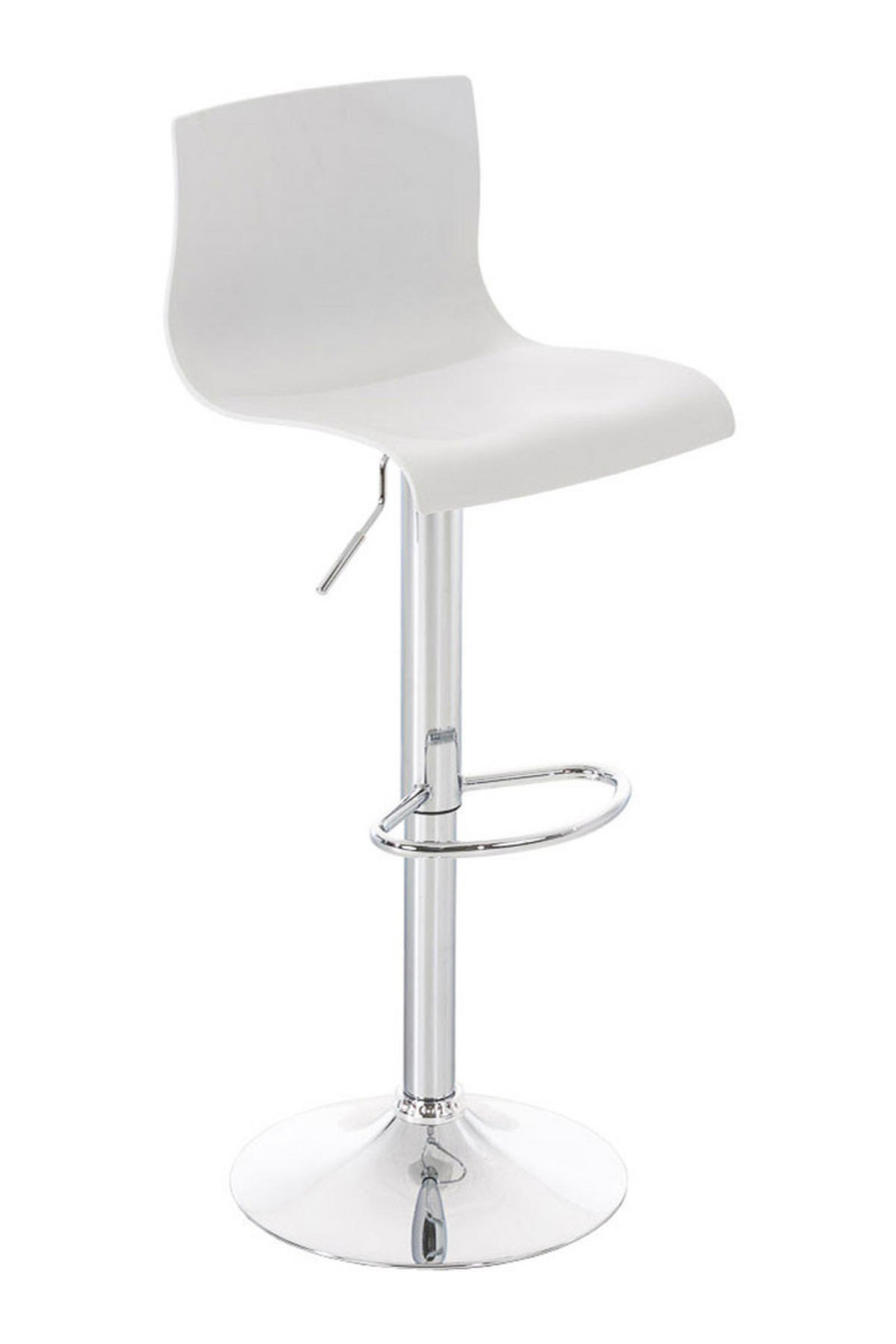 BARHOCKER BERLIN Weiß Kunststoff - Weiß, Kunststoff/Metall (39/84/36cm) - DELUKE