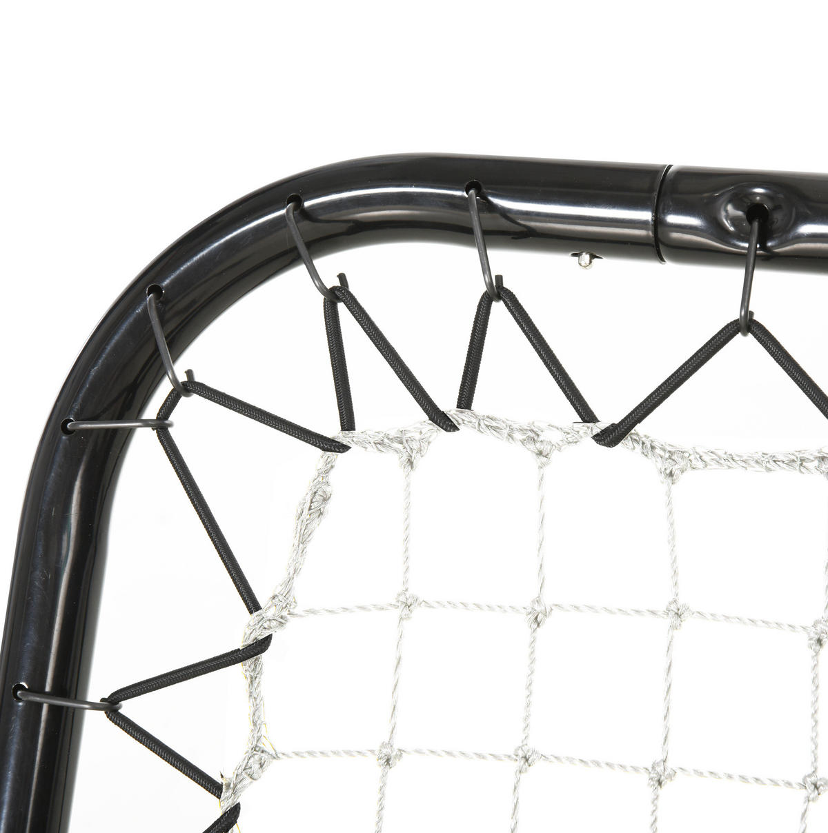 FUSSBALL REBOUNDER, Metall, Schwarz, 78 x 84 x 65-78 cm - Schwarz, Metall (84/78cm) - HOMCOM